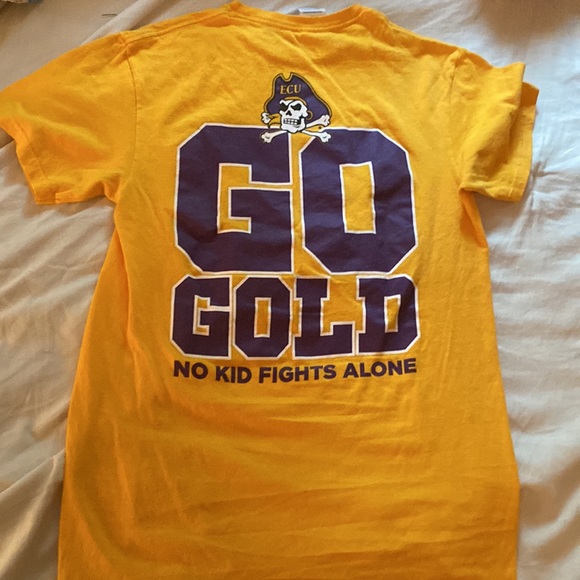 East Carolina gold tee shirt - Picture 2 of 2